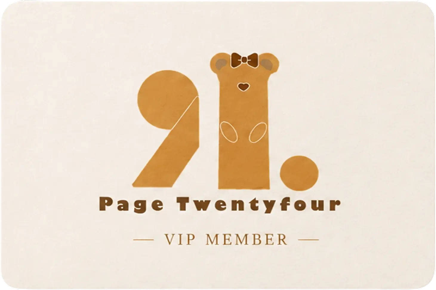 Page Twentyfour · Membership card · Front